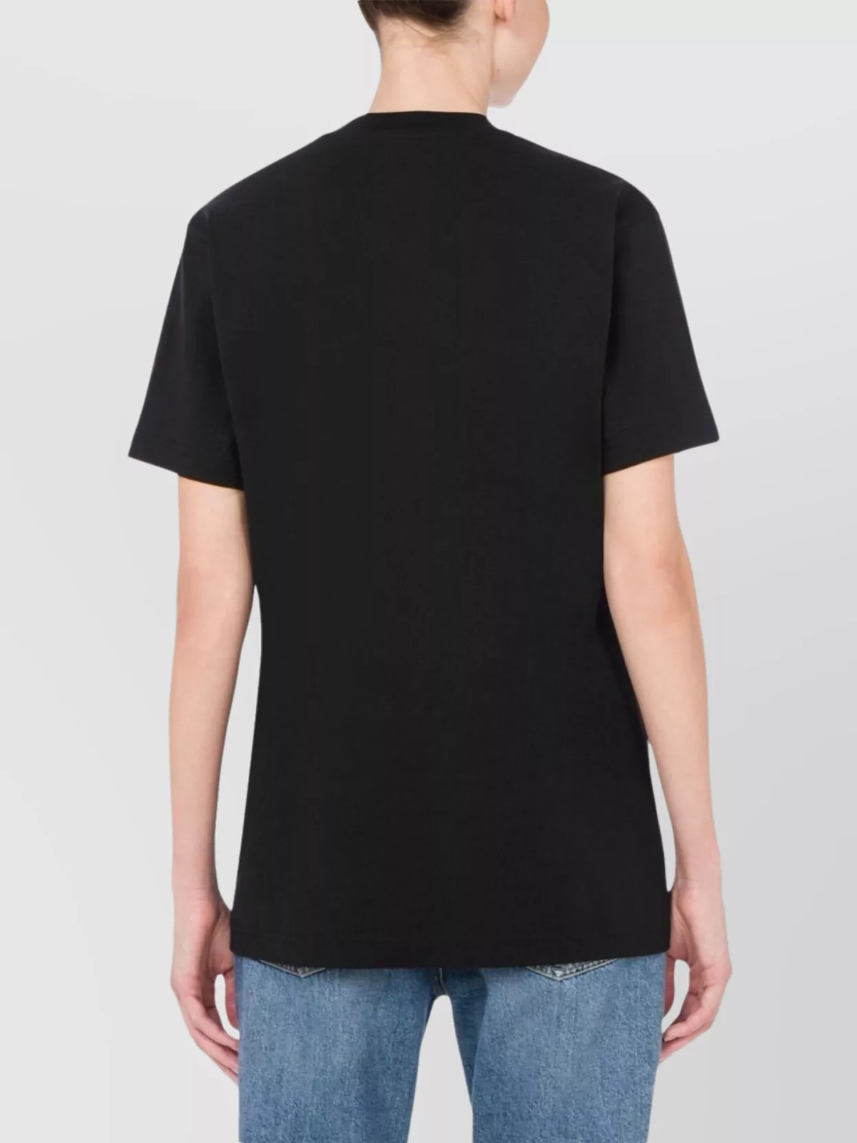 Moschino Teddy Bear Logo Graphic Crew Neck T-Shirt
