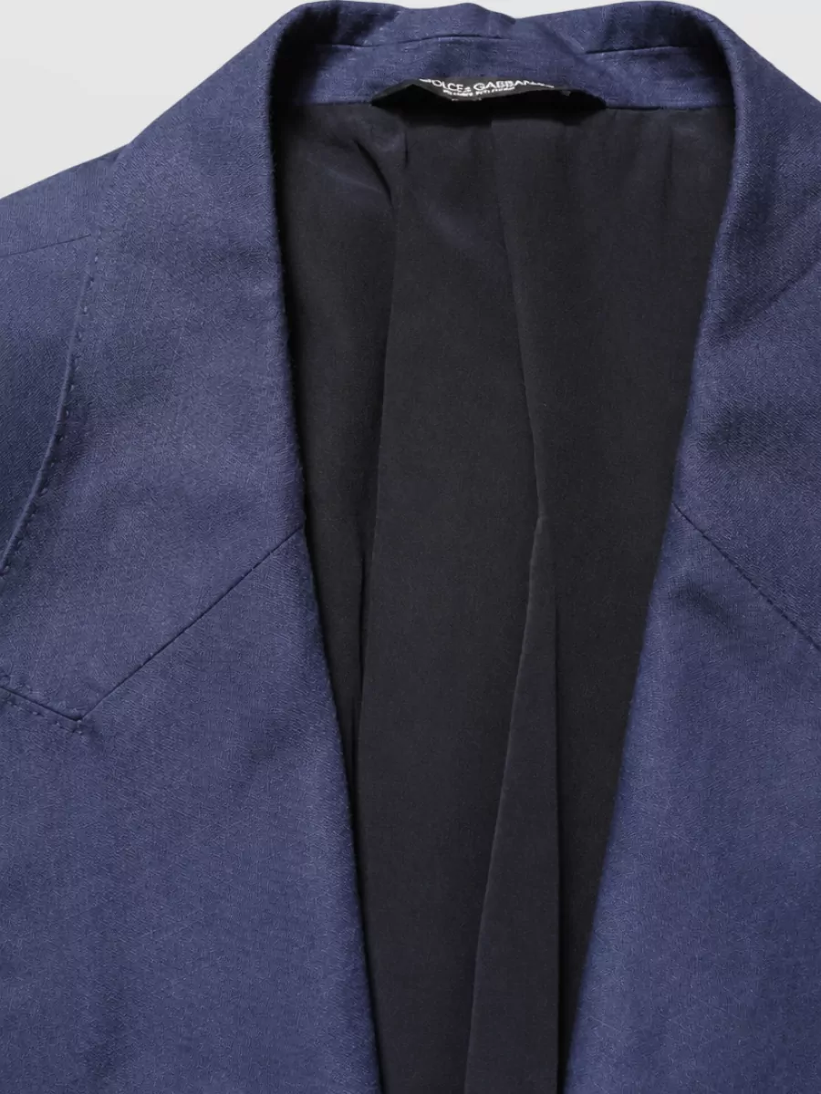 Dolce&Gabbana Linen Single Breasted Suit Jacket
