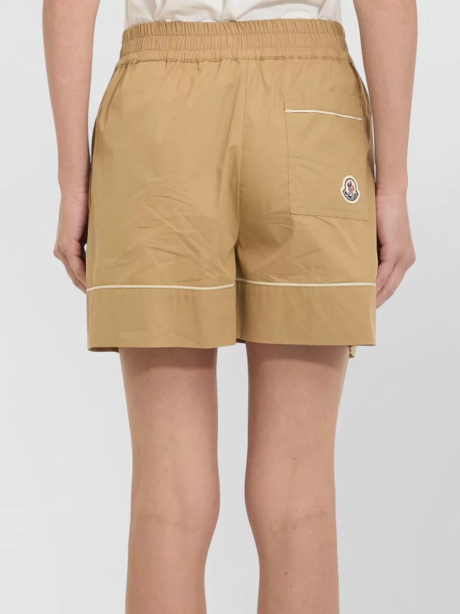 Moncler Cotton-Blend Cropped Shorts