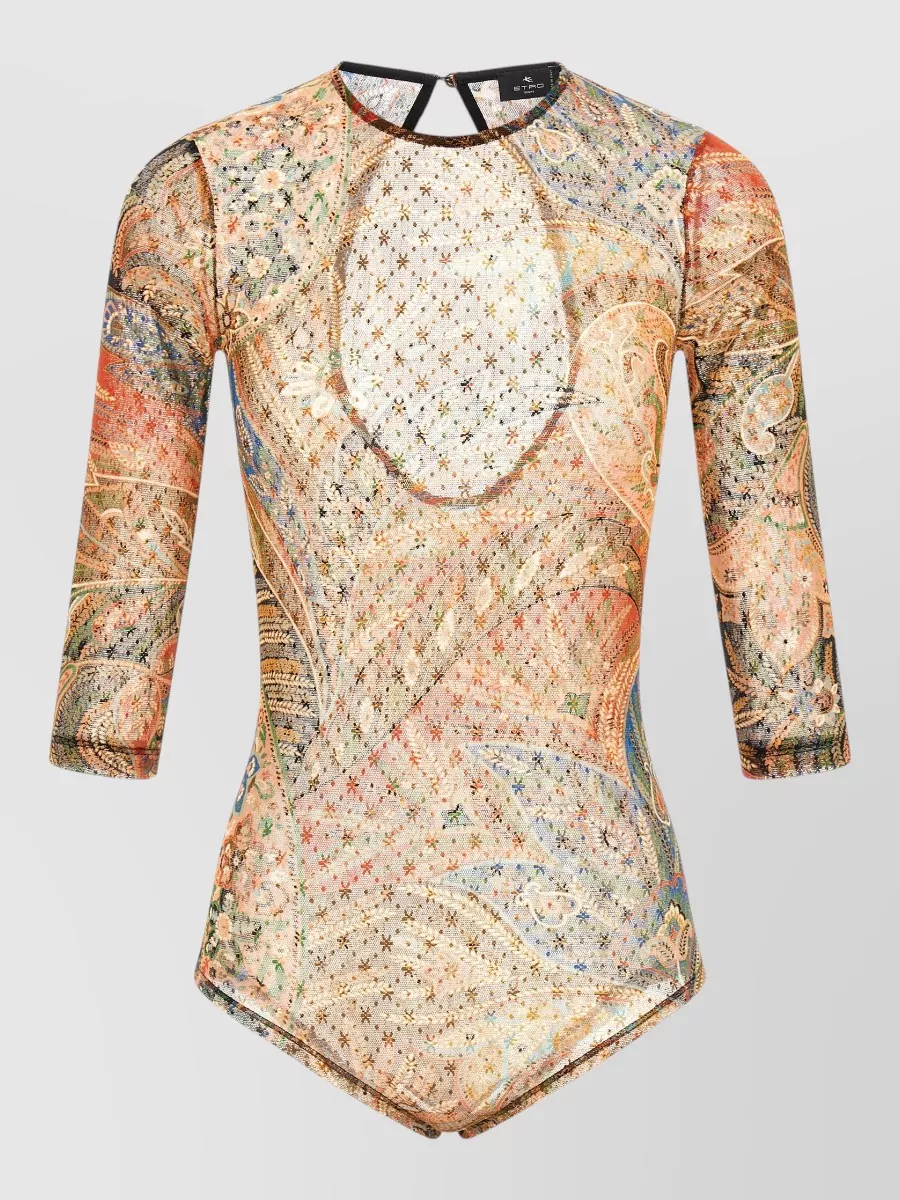Etro printed long-sleeve bodysuit