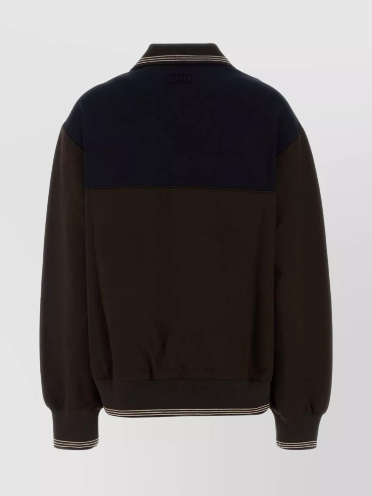Miu Miu Oversized Sweatshirt Featuring Contrast Panel