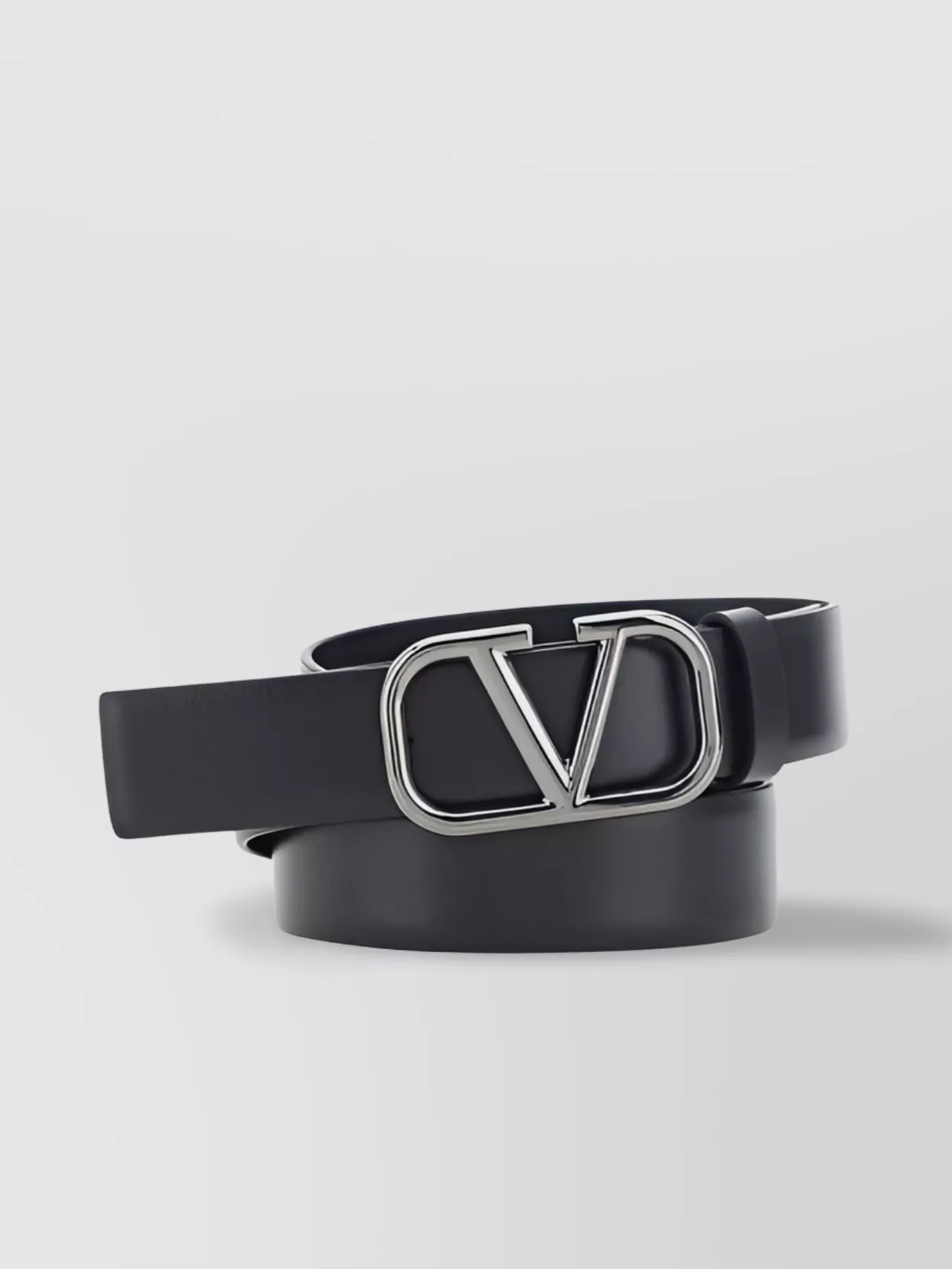 Shop Valentino Adjustable Calfskin Belt Metal Hardware