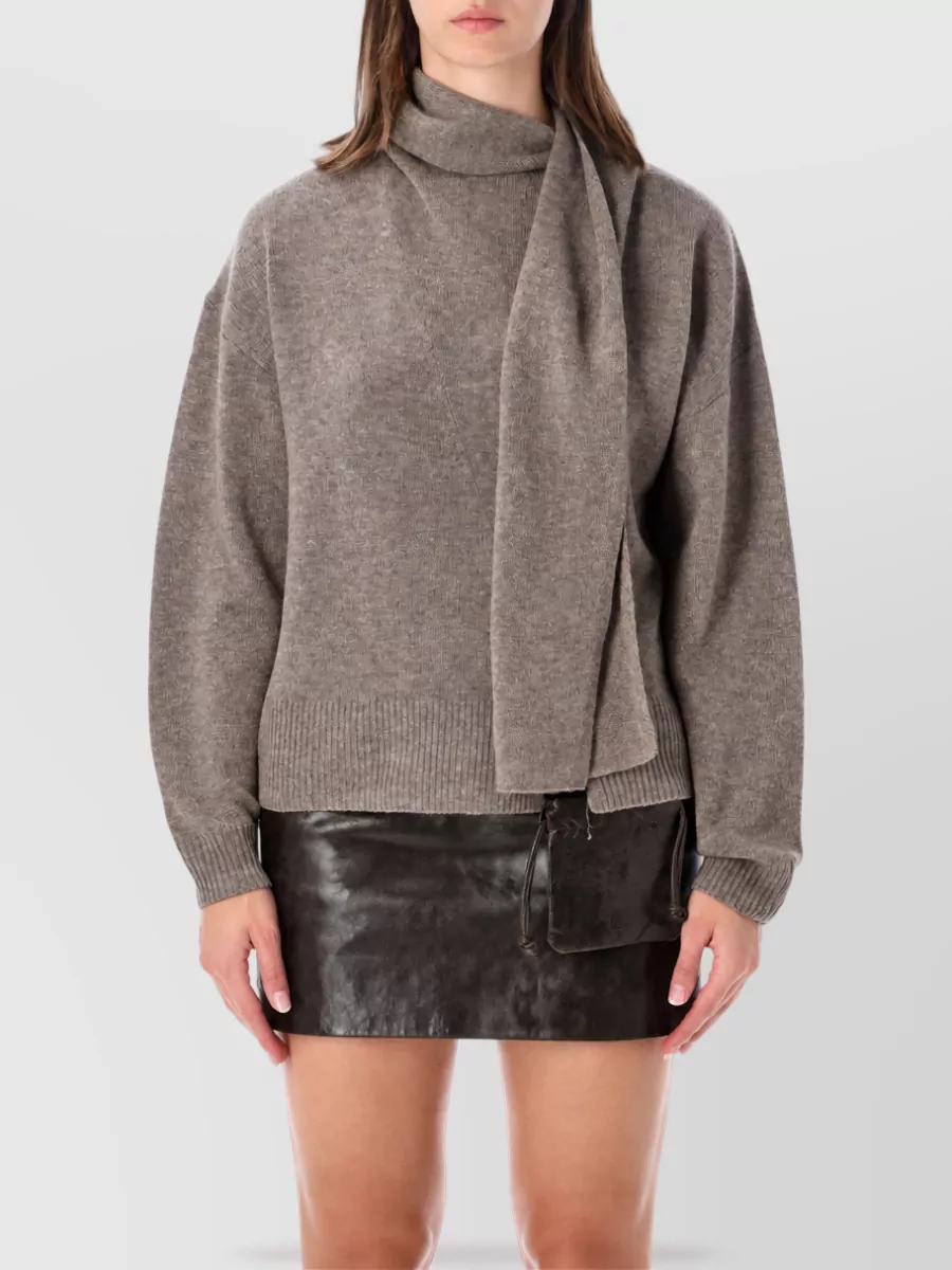 The Garment cashmere wool scarf knit sweatshirt