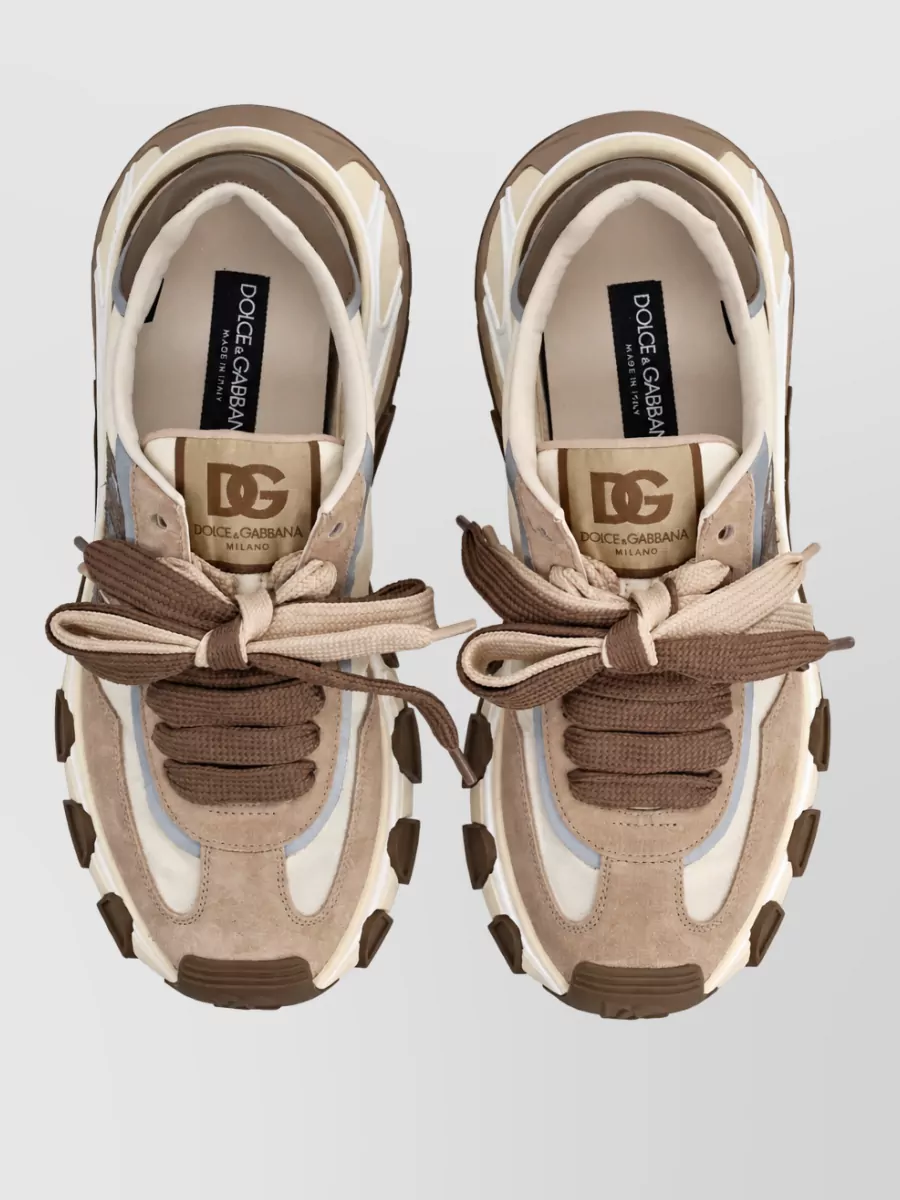 Dolce&Gabbana Dg Country Road Mesh Suede Sneakers