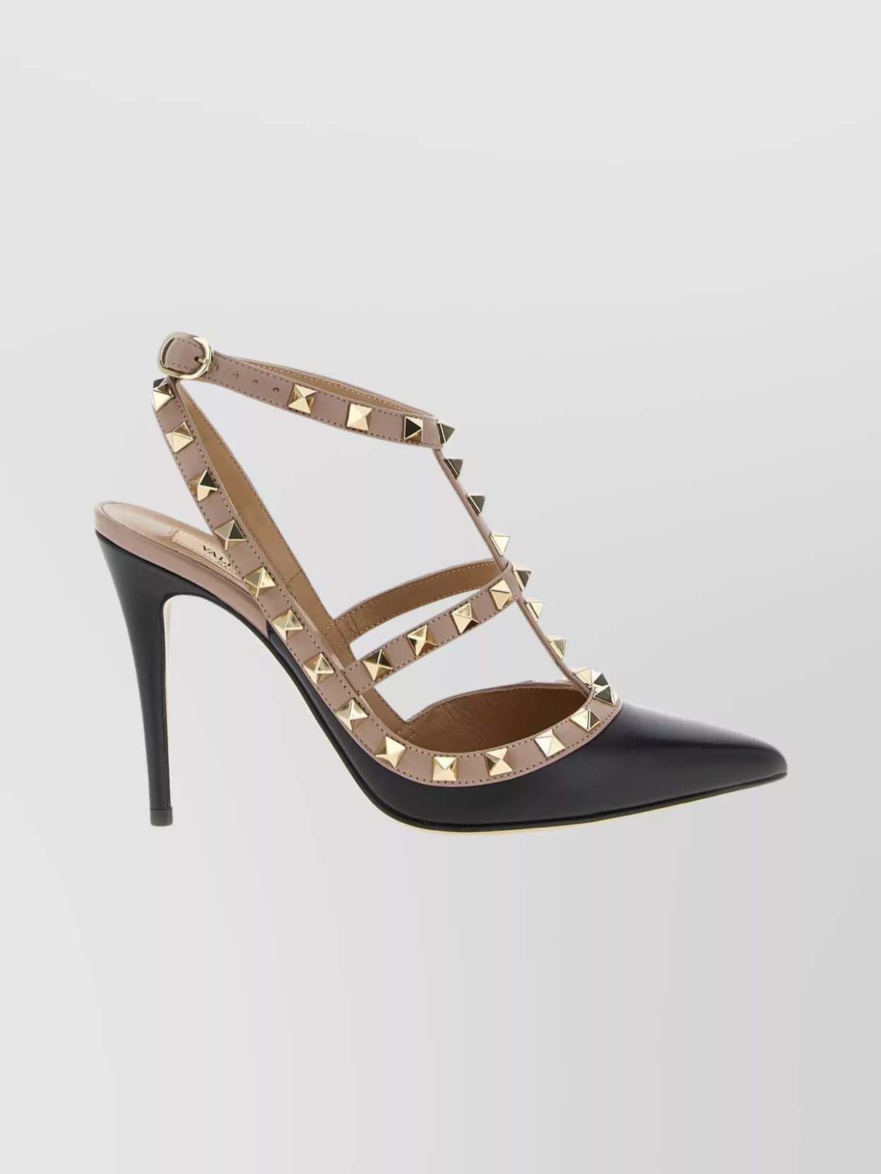 Valentino Garavani Rockstud Leather Pointed Toe Pumps