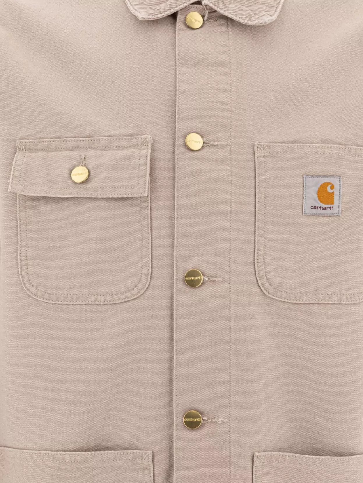 Carhartt Wip Neck Collared Front Pockets Long Sleeves
