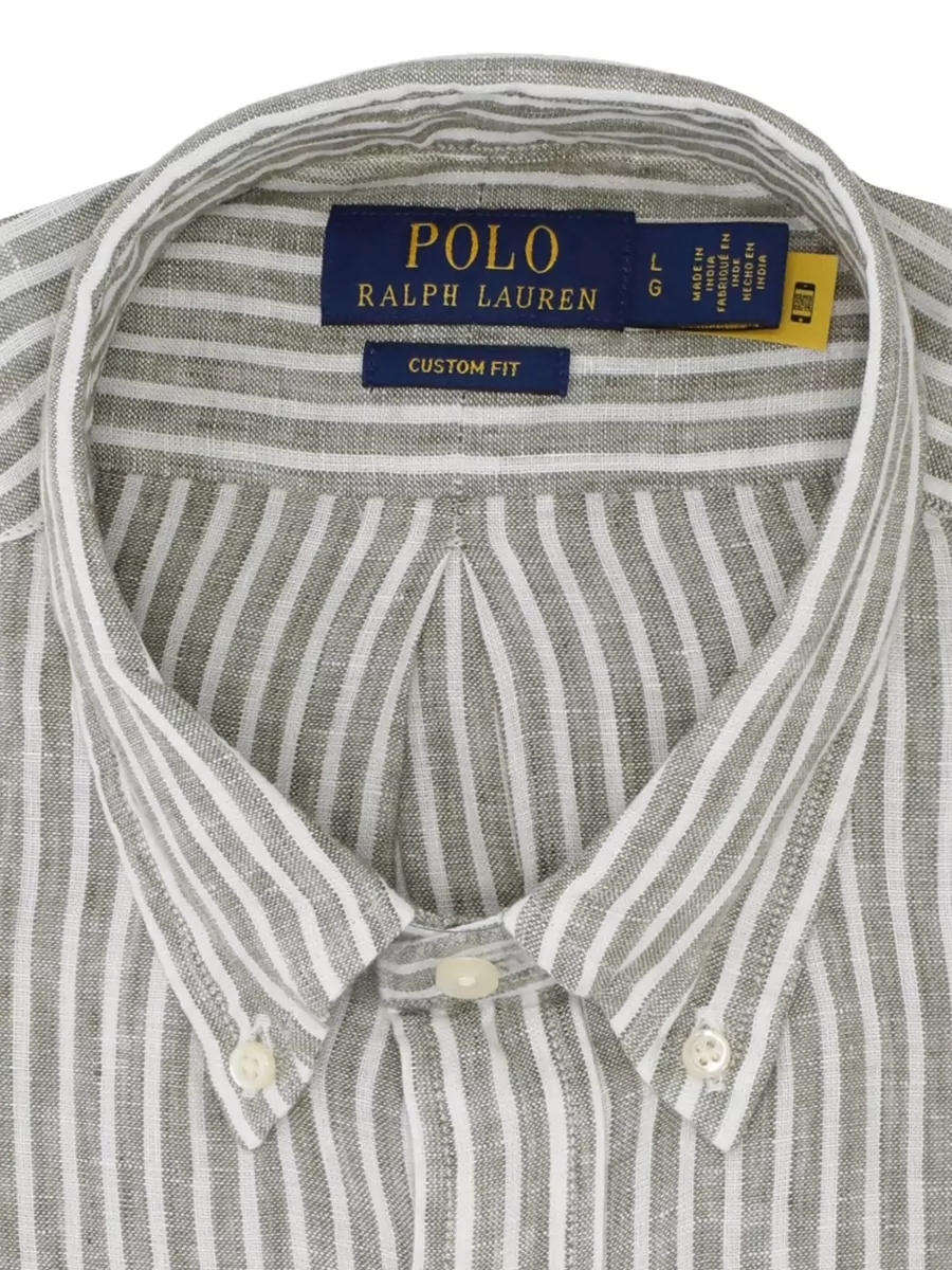 Ralph Lauren Striped Linen Long-Sleeve Shirt