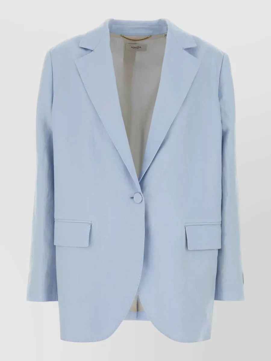 Agnona linen blazer