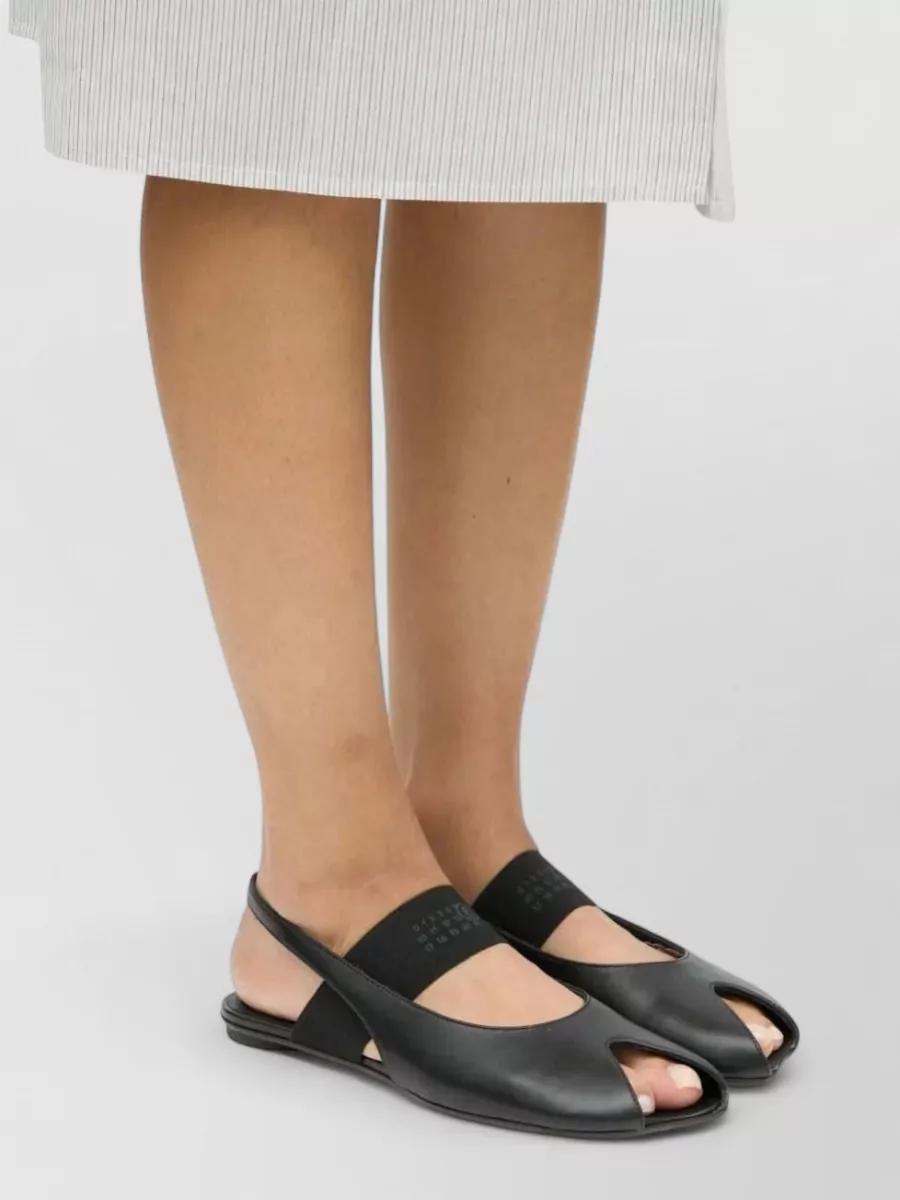 Mm6 Maison Margiela Leather Flat Sandals