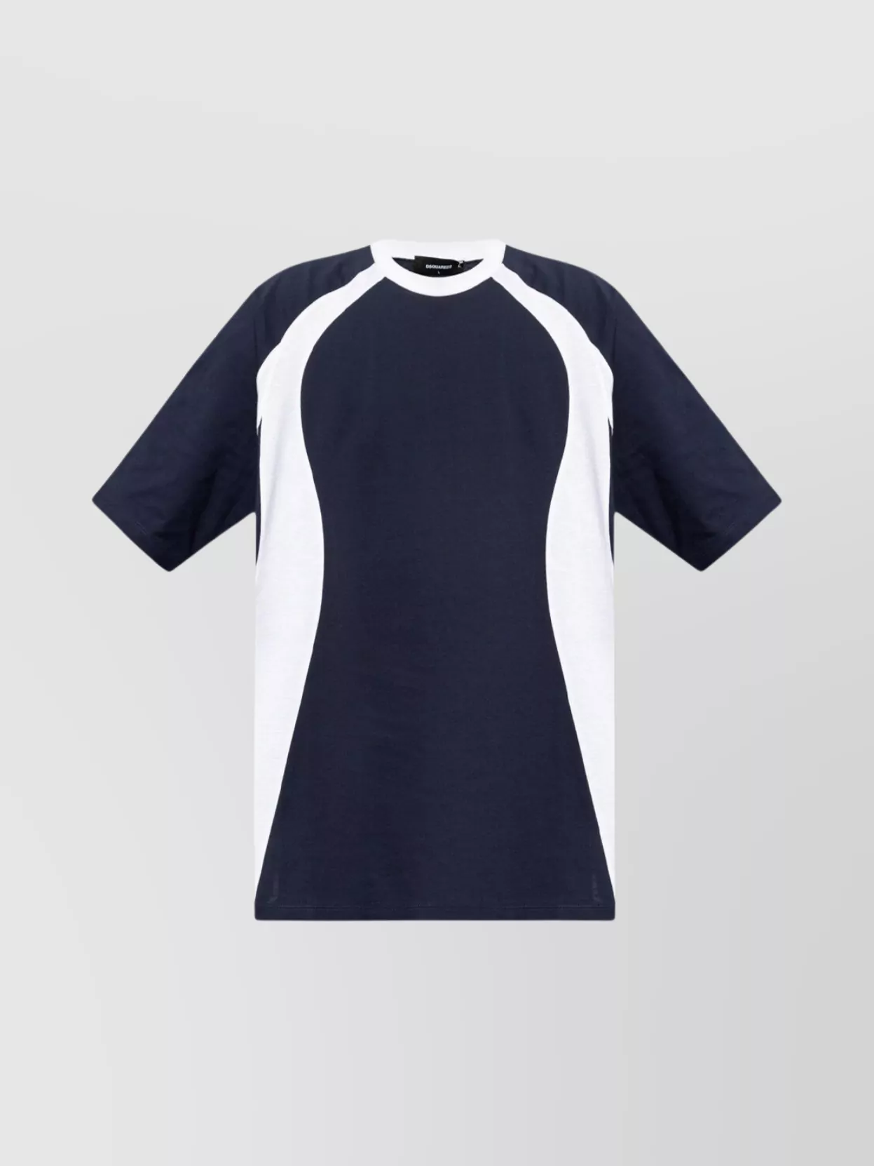 Dsquared2 Block Design Crew Neck Short Sleeve T-shirts In Blue