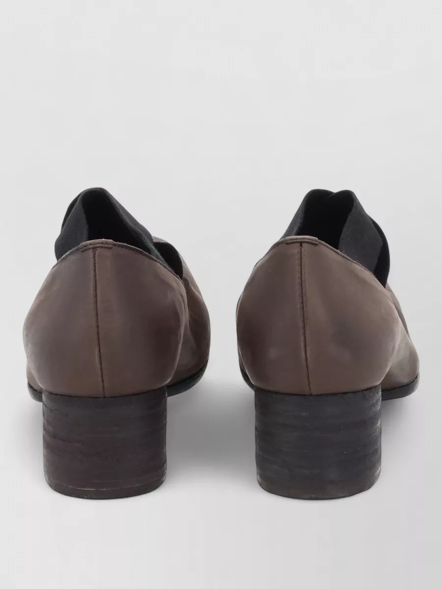 Uma Wang Leather Block Heel Pumps