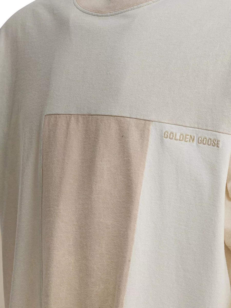 Golden Goose Color Block Crew Neck Short Sleeve T-Shirt