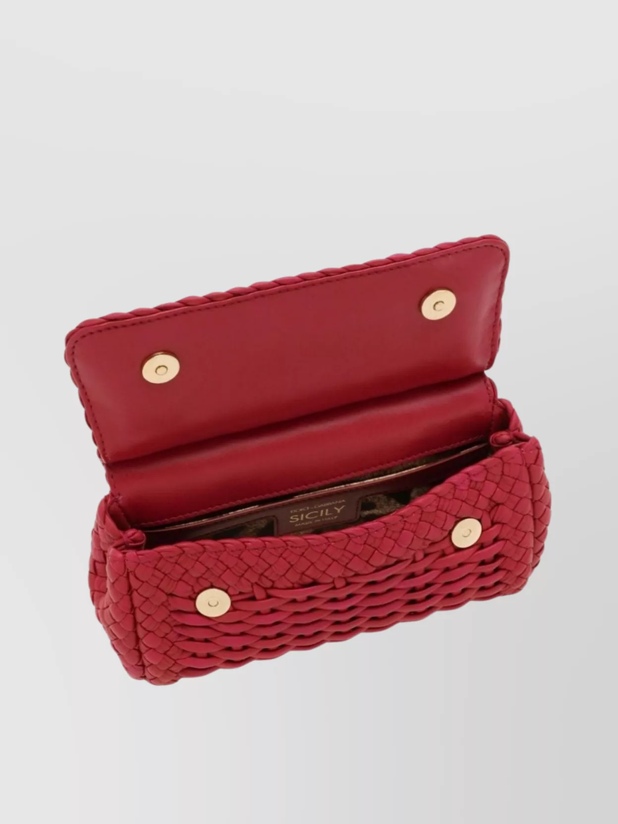 Dolce&Gabbana Small Sicily Leather Shoulder Bag