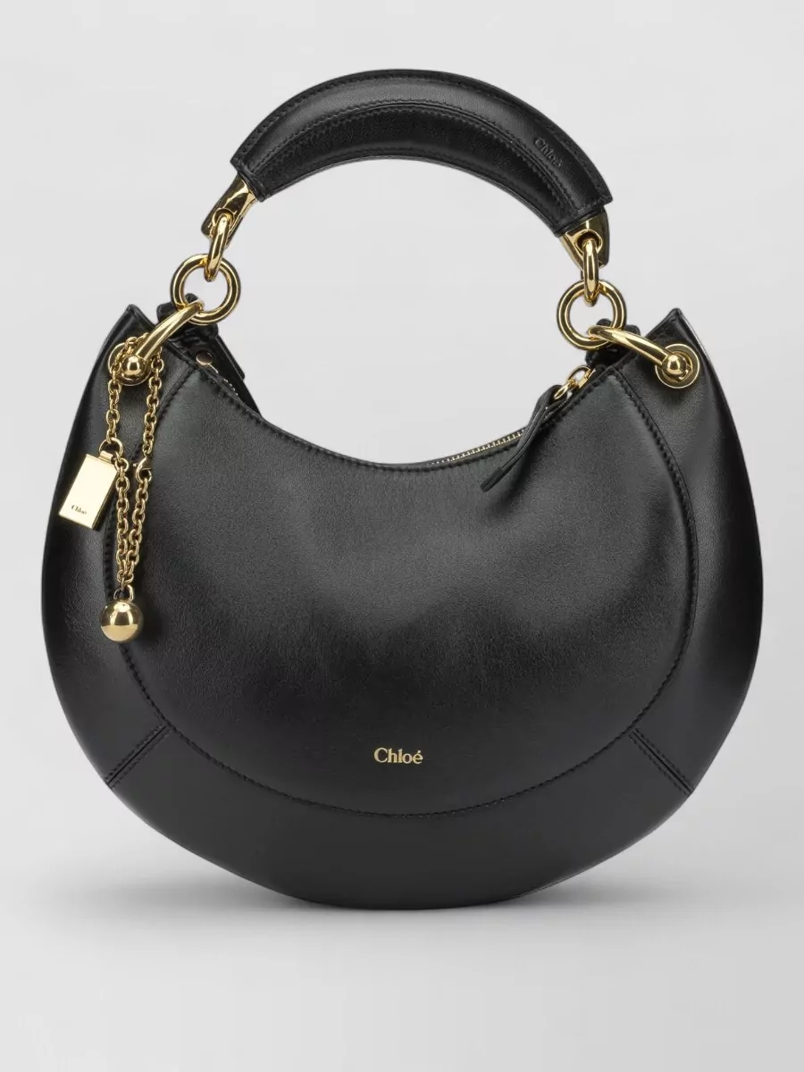 Chloé marcie lamb leather shoulder bag