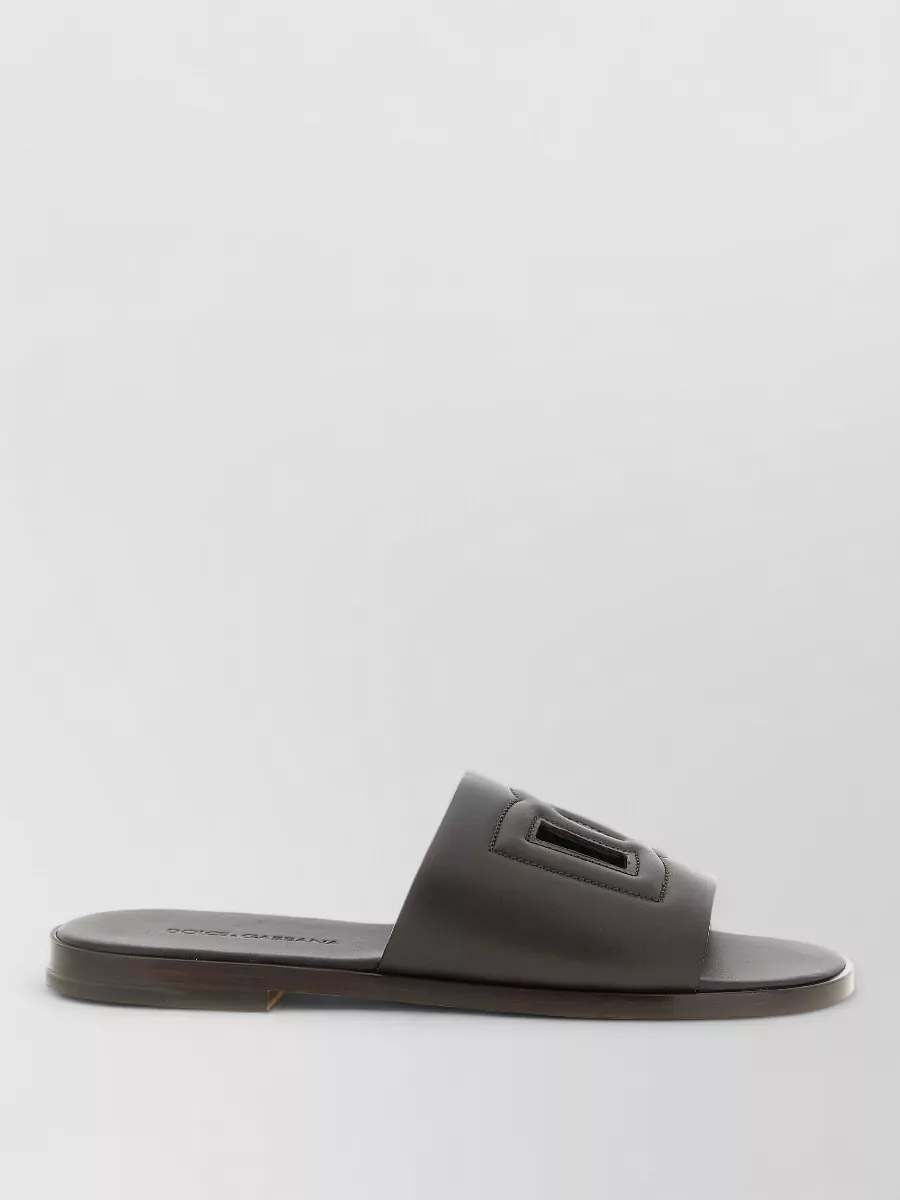 Dolce&Gabbana leather logo sandals