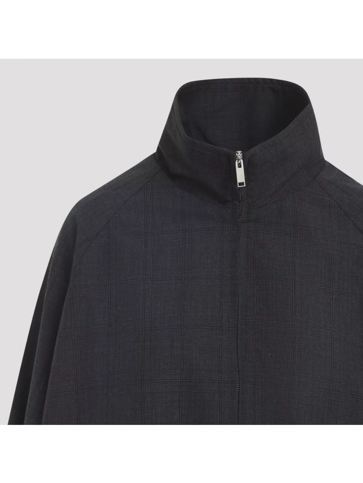 The Frankie Shop Baxter Plaid Track Jacket With Side Pockets