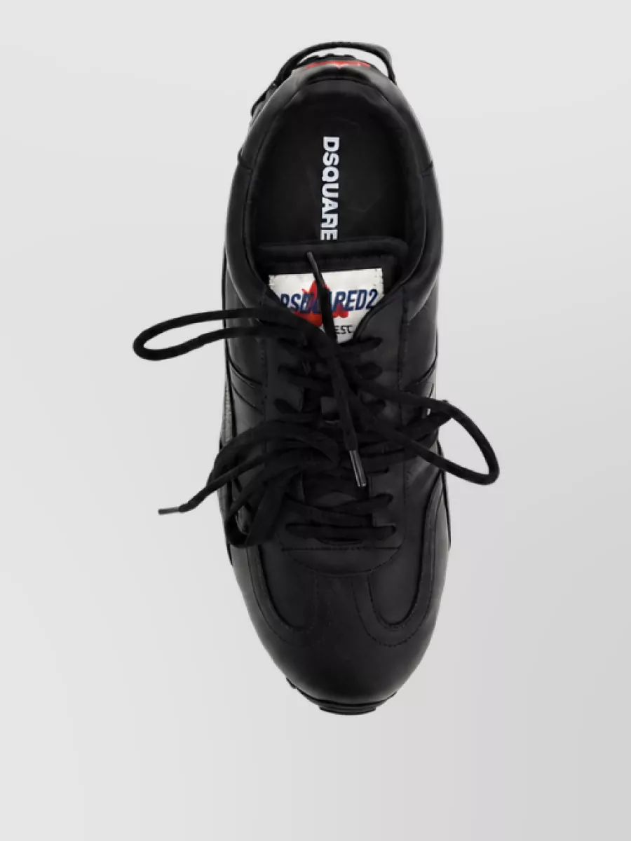Dsquared2 Leather Lace-Up Sneakers