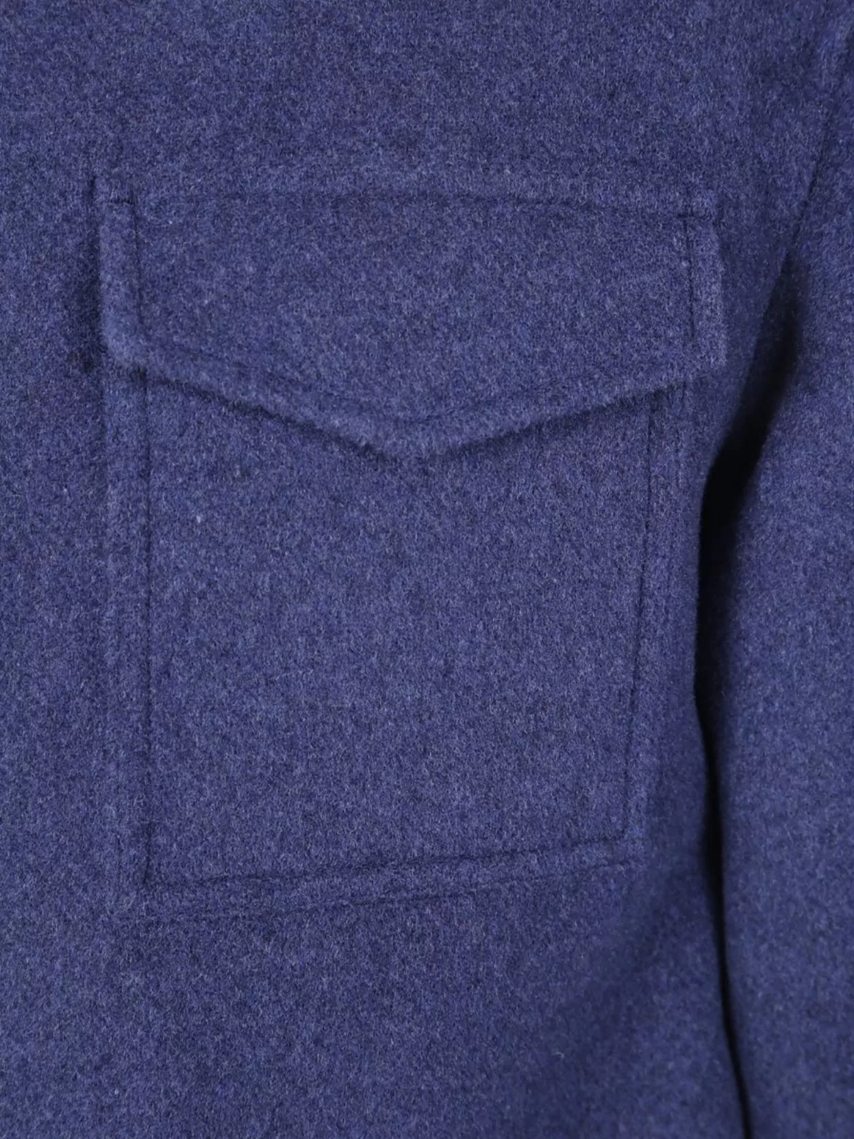 Herno Shirt Collar Field Jacket In Blue