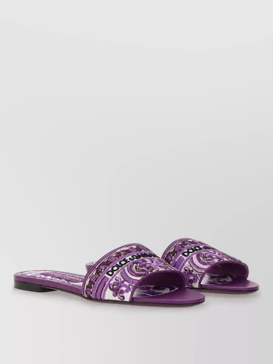 Dolce&Gabbana Embroidered Slides