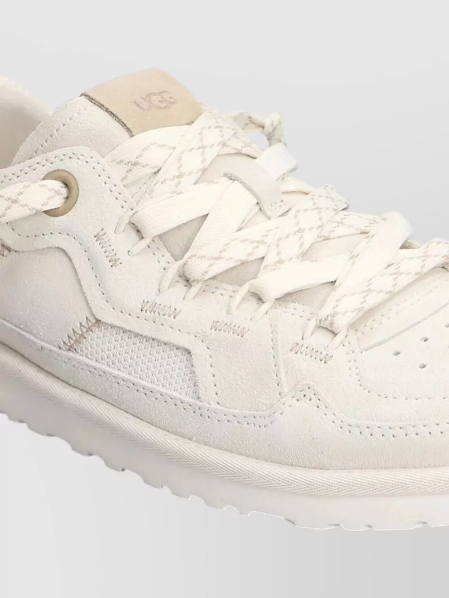 Ugg Suede Leather Lace-Up Sneakers