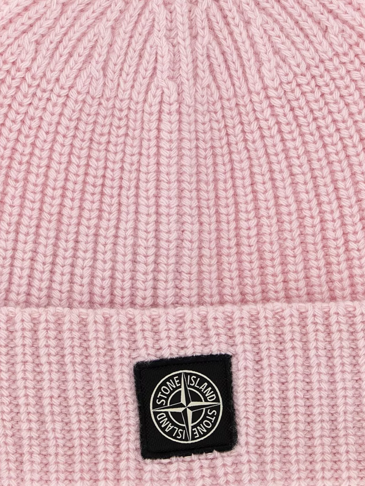 Stone Island Ribbed Knit Folded Cuff Cap