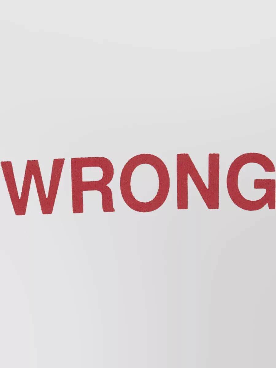 Aspesi Wrong Logo Crew Neck Graphic T Shirt