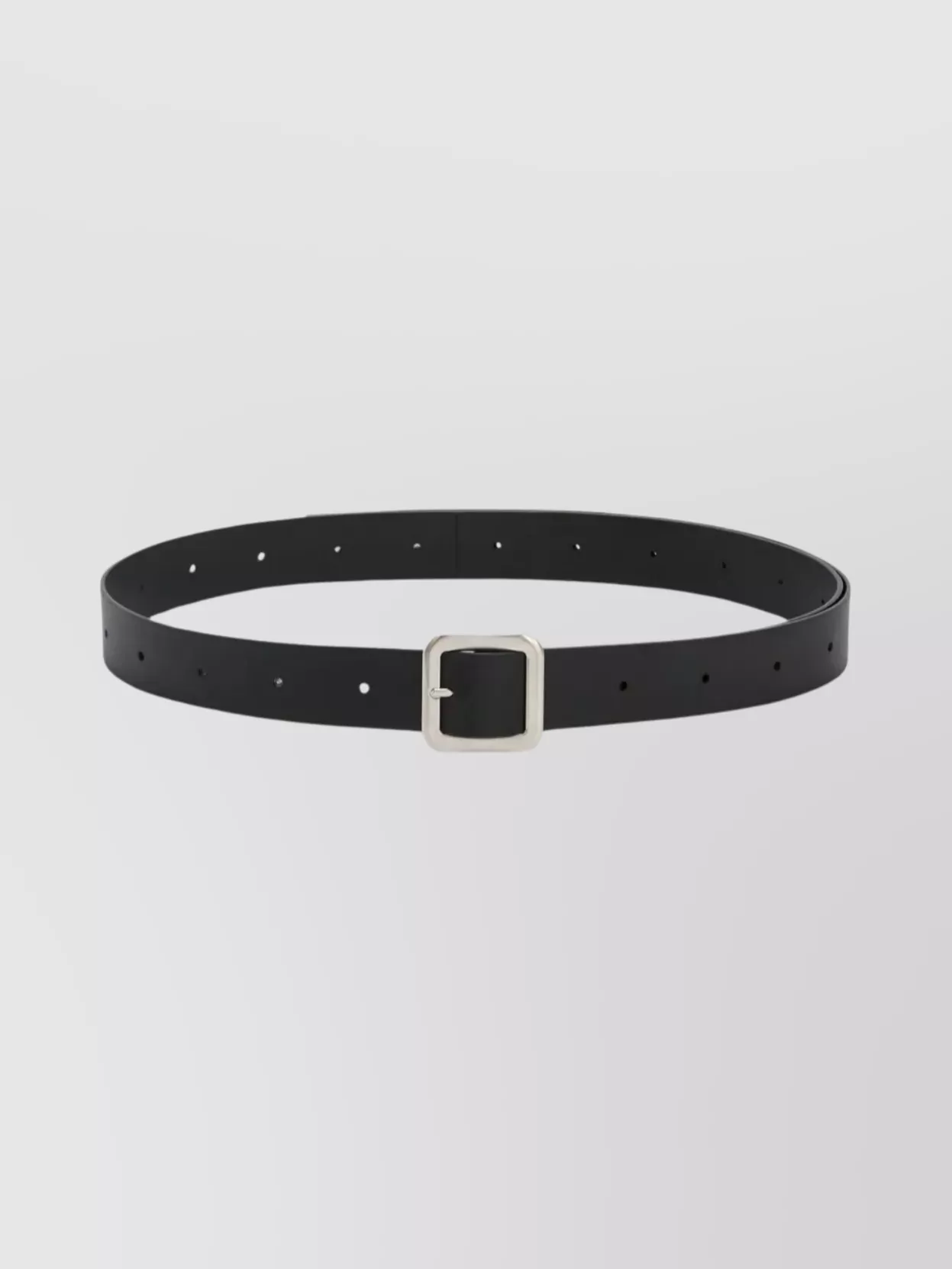 Jil Sander Square Buckle Adjustable Belt 3.5cm In Black