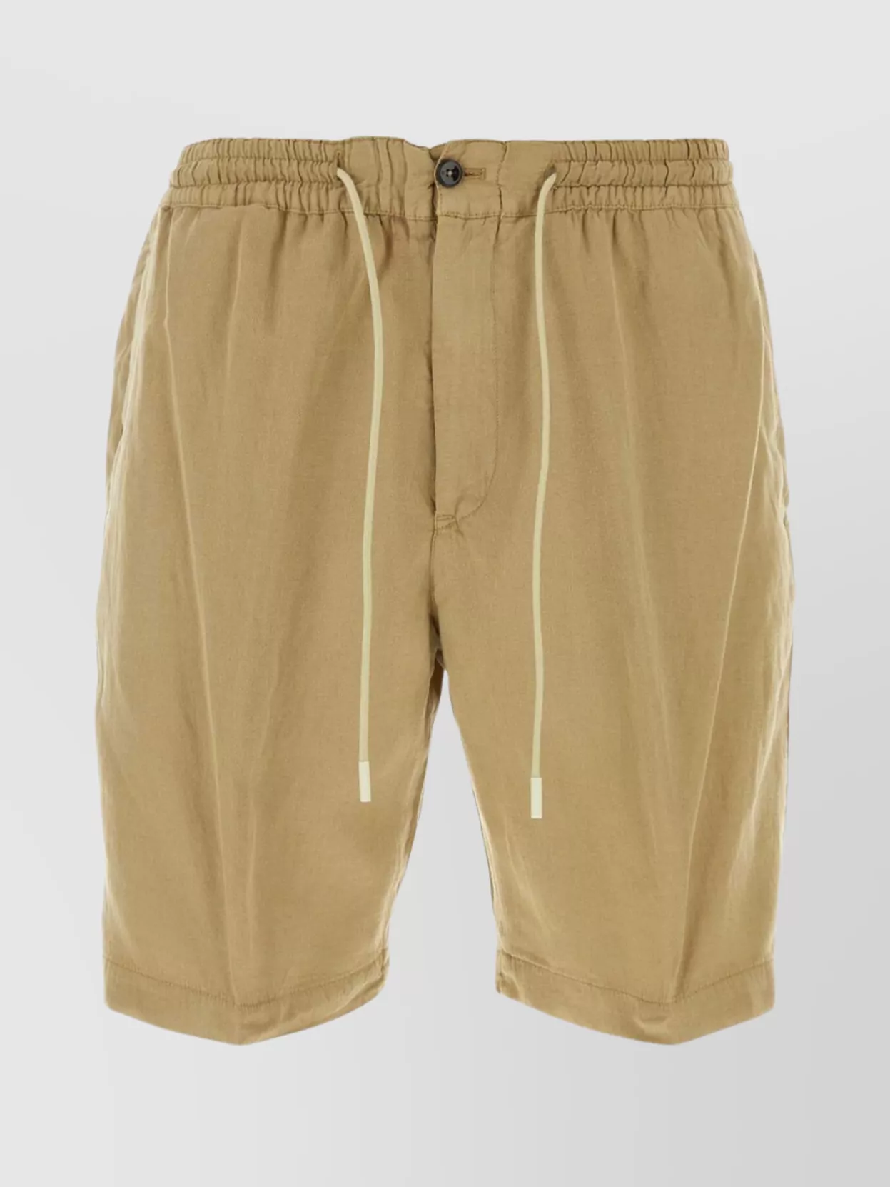 Pt Torino Bermuda Shorts With Back Pockets And Elasticated Waistband In Brown