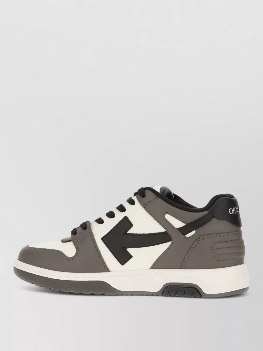 Off-White Leather Low-Top Sneakers