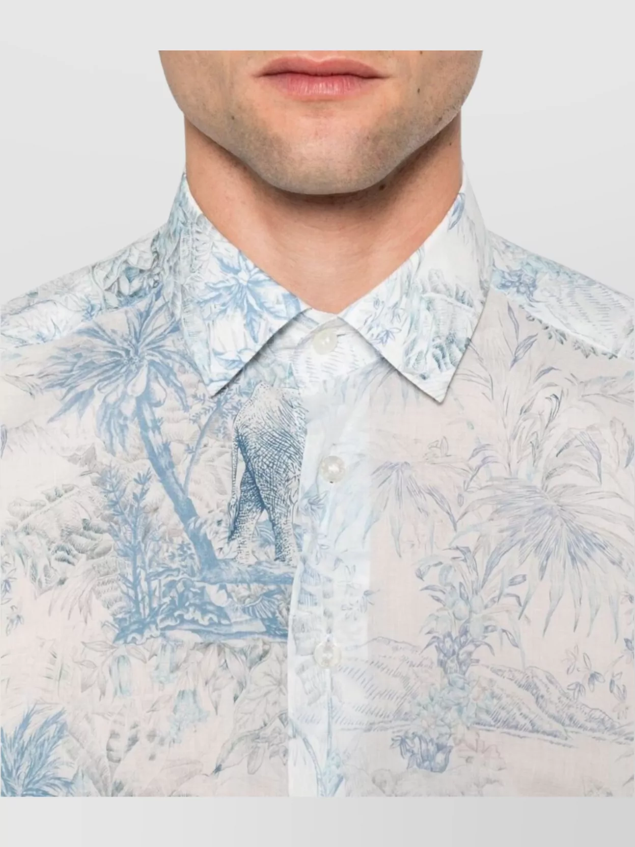 Etro All-Over Print Button-Down Collar Shirt