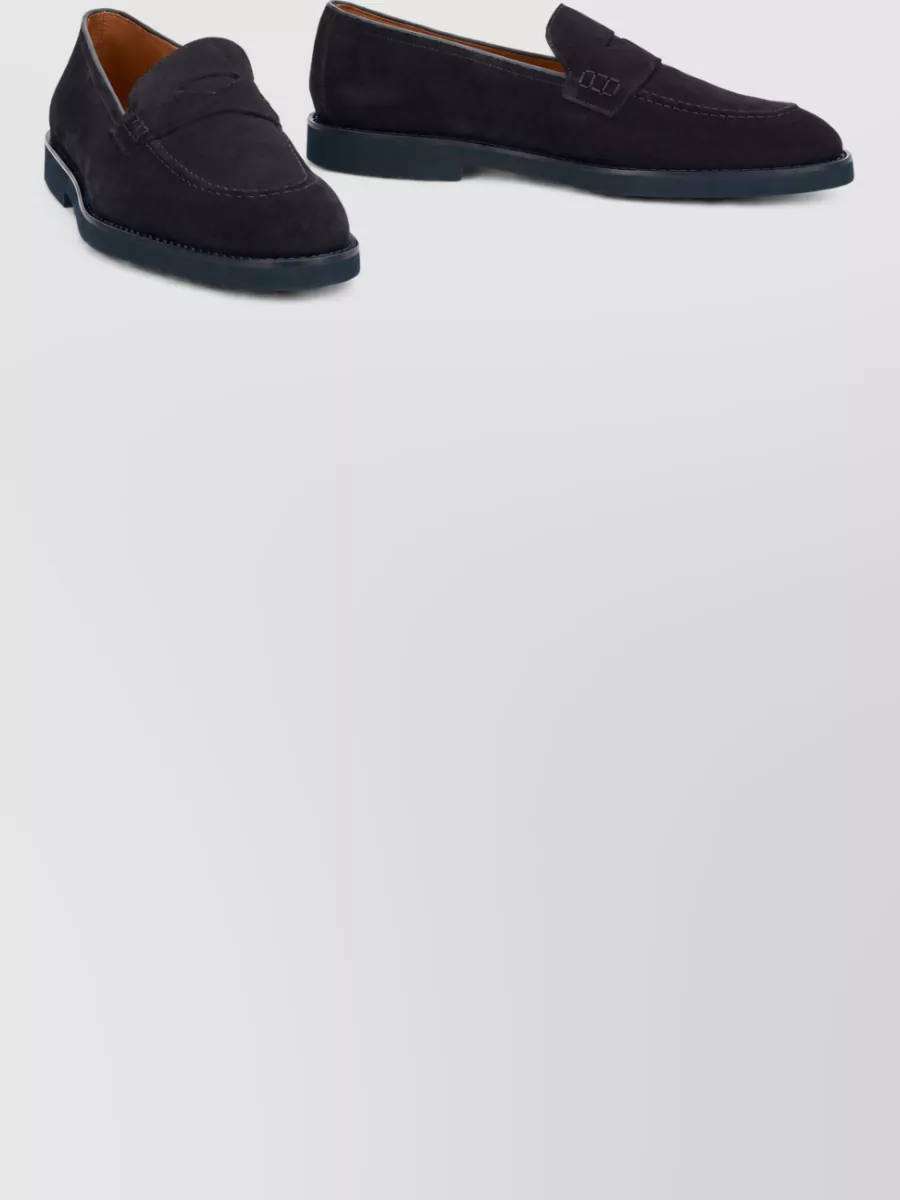 Doucal's suede monk shoes