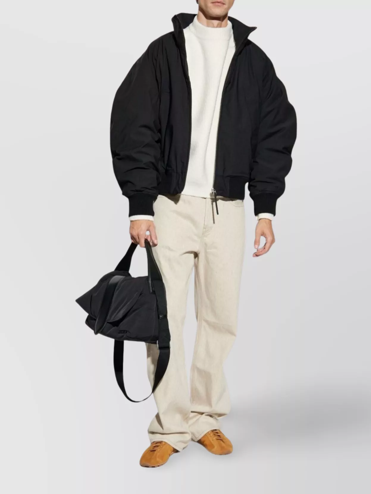 Jacquemus Aero Bomber Jacket High Collar