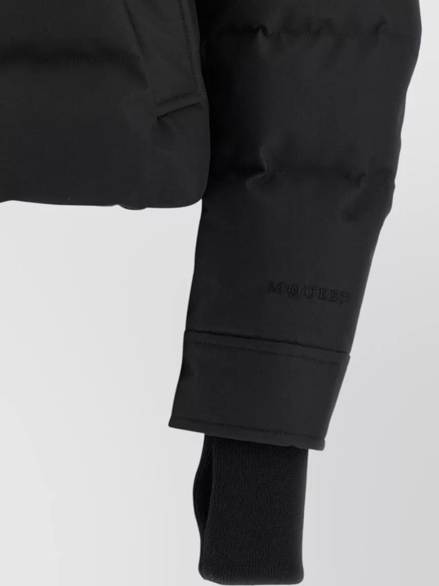 Mc Queen Quilted Cropped Down Puffer Jacket