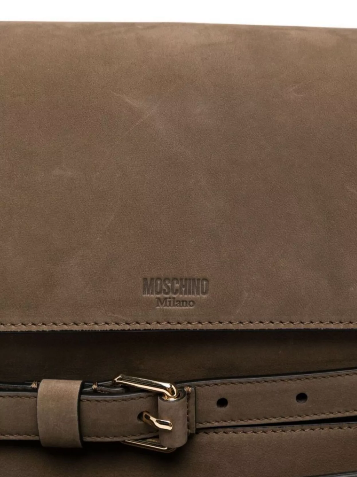 Moschino Buckle Detail Shoulder Bag With Adjustable Strap