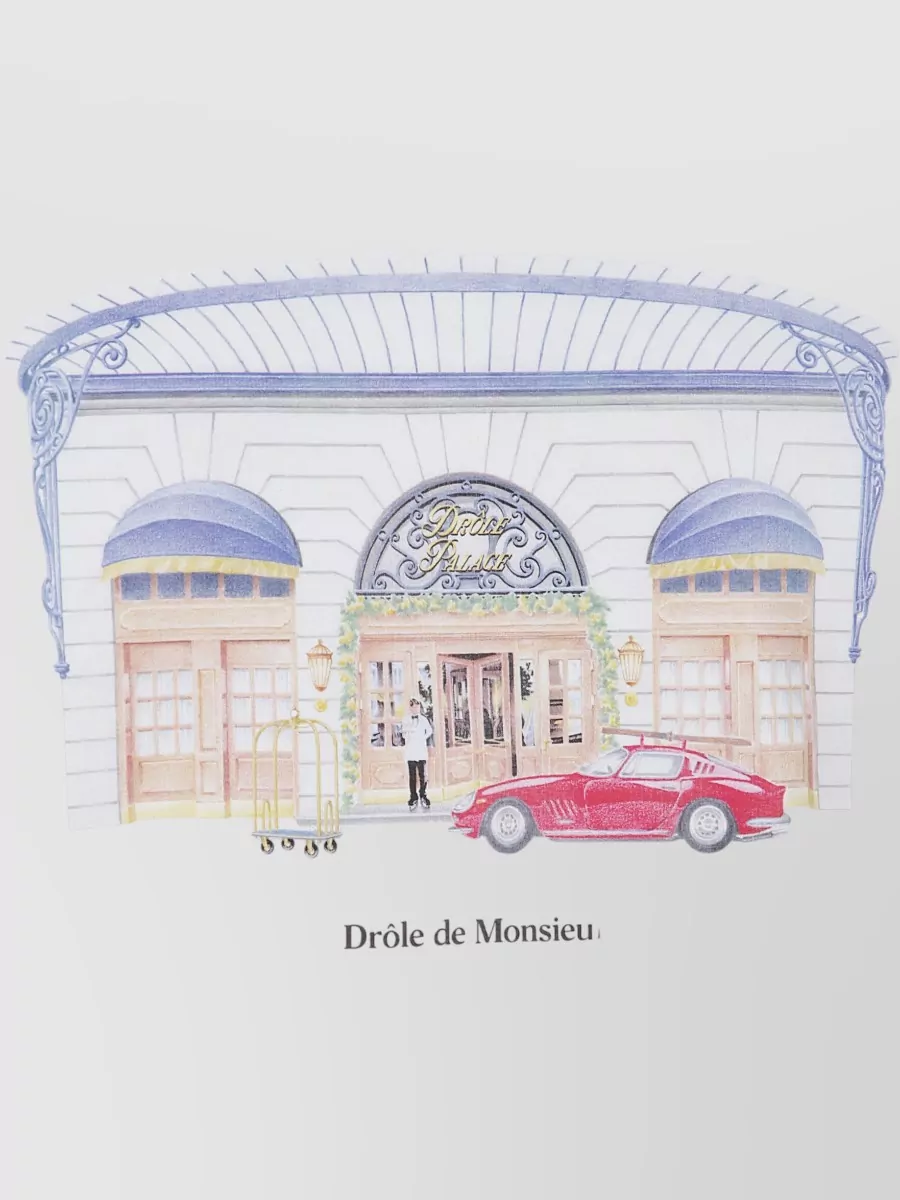 Drôle De Monsieur Logo Graphic Sweatshirt Crew Neck