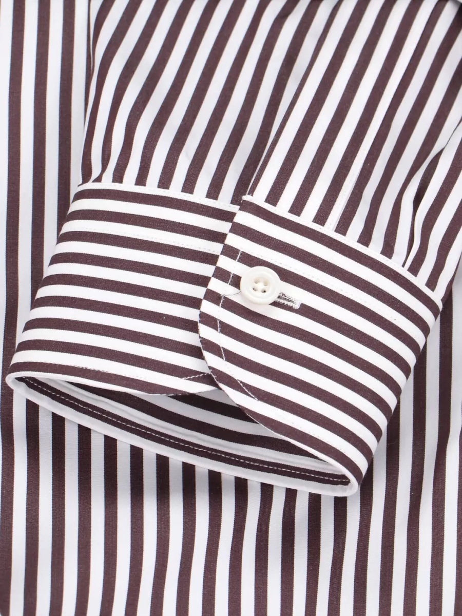Tom Ford Striped Long Sleeve Shirt Button Cuffs Collar