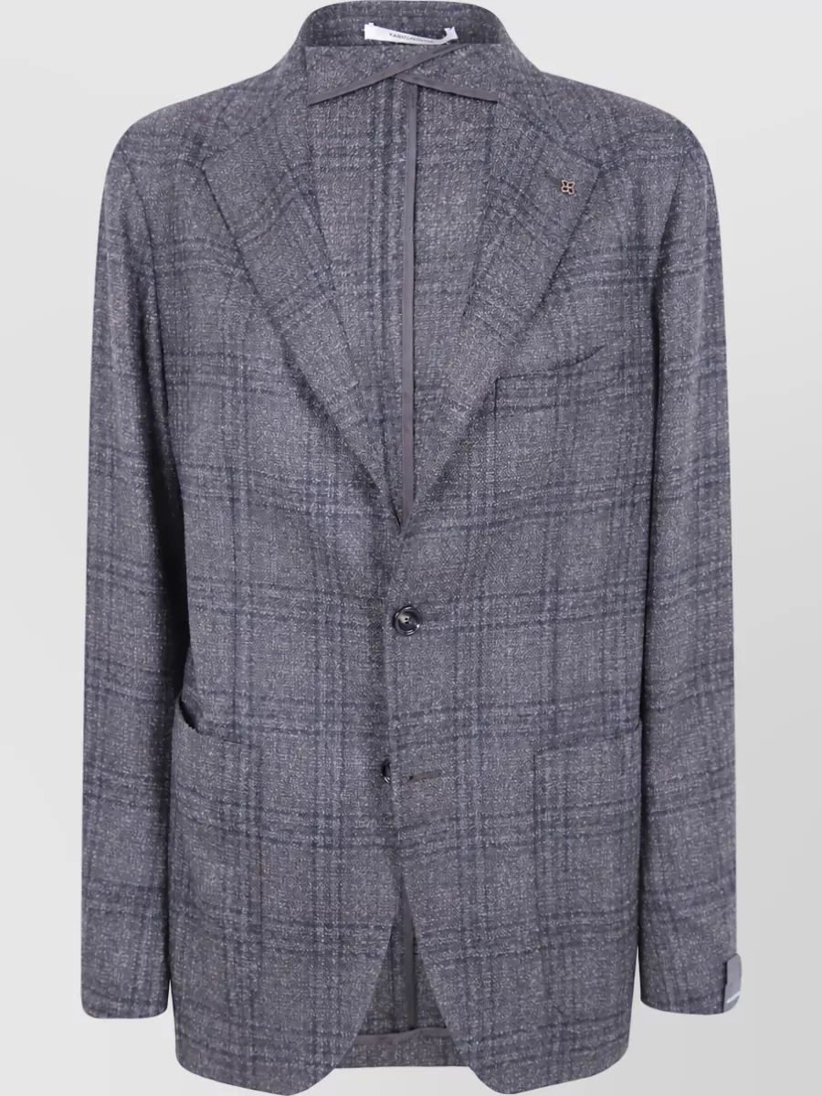 Tagliatore single-breasted wool suit jacket