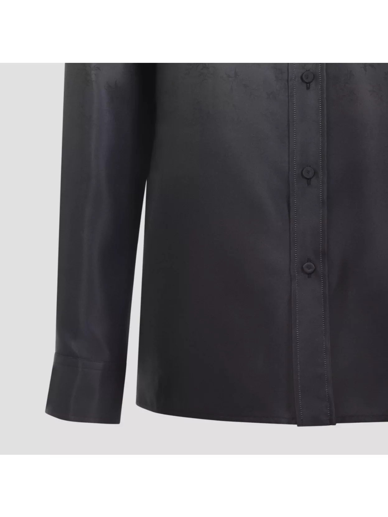 Jil Sander Floral Long Sleeve Shirt With Spread Collar