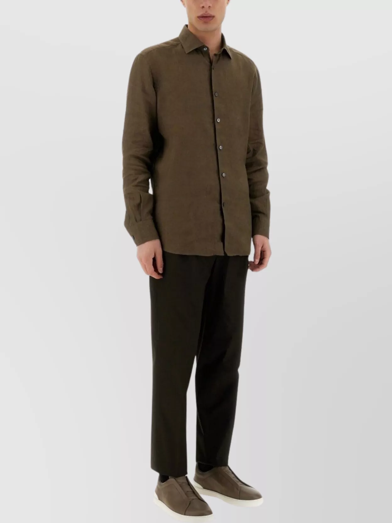 Zegna Men's Pants With Pleat