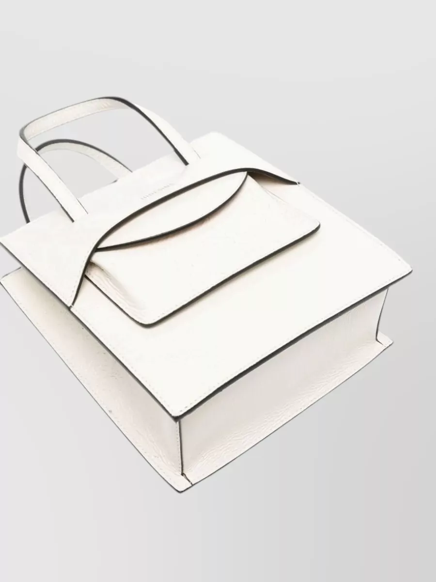 Hidesins Cracked-Effect Leather Tote Bag