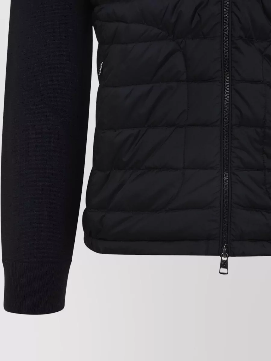 Moncler Down Padded Zip-Up Cardigan