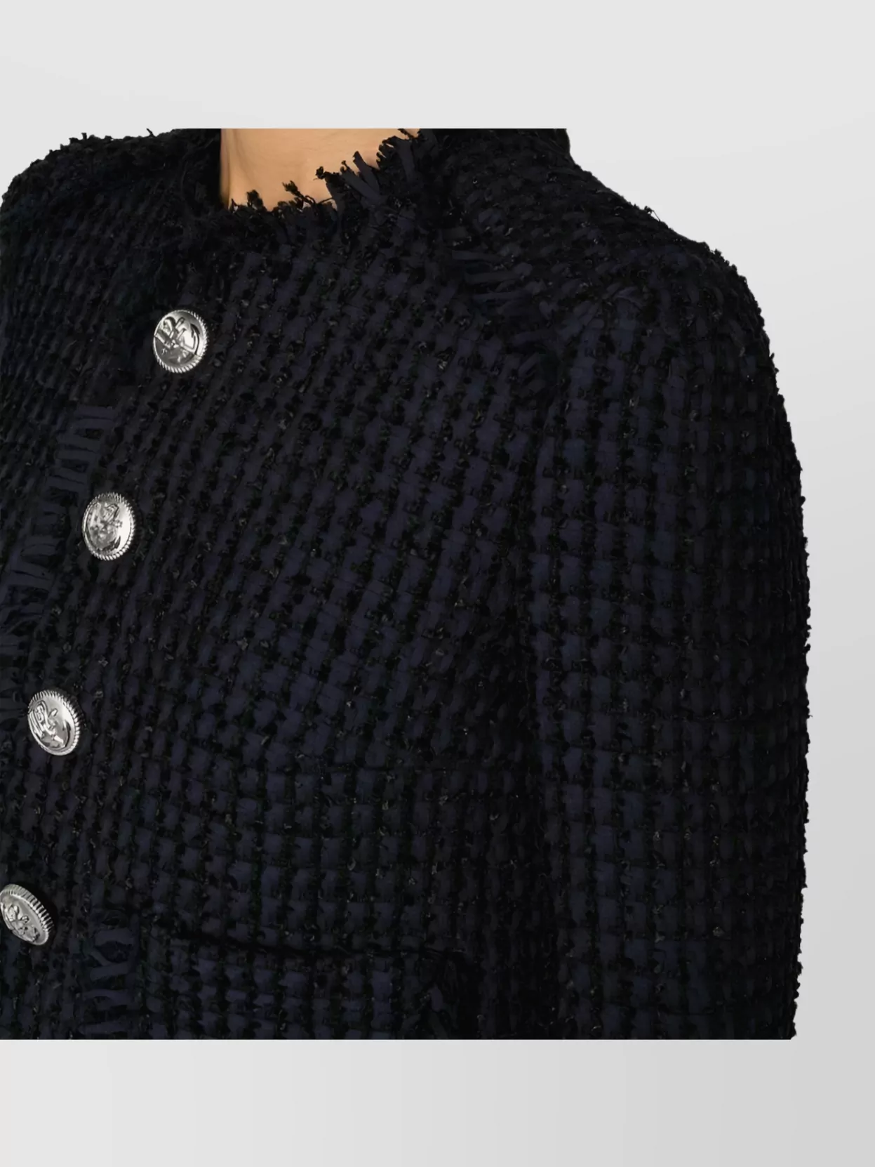 Dsquared2 Manhattan Bouclé Jacket With Adjustable Straps