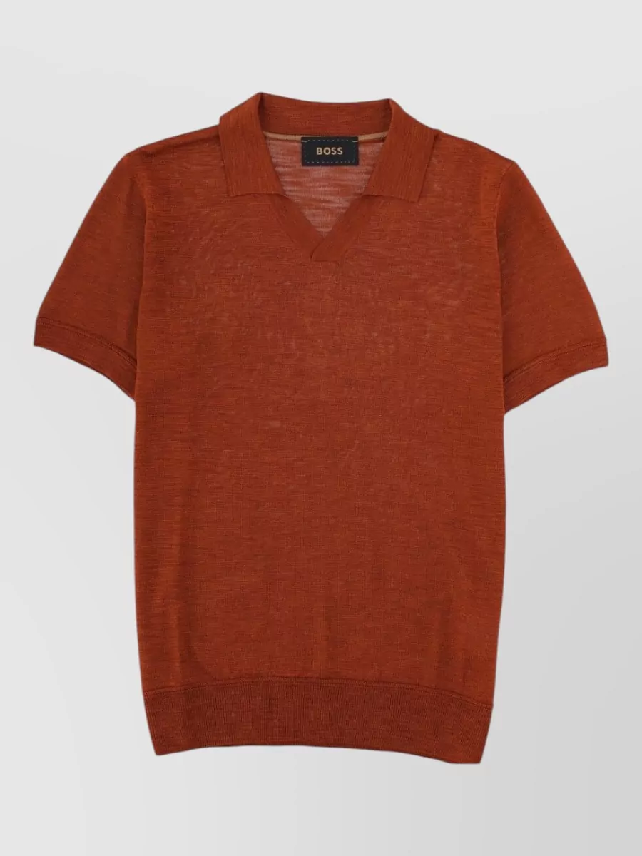 Boss silk polo shirt
