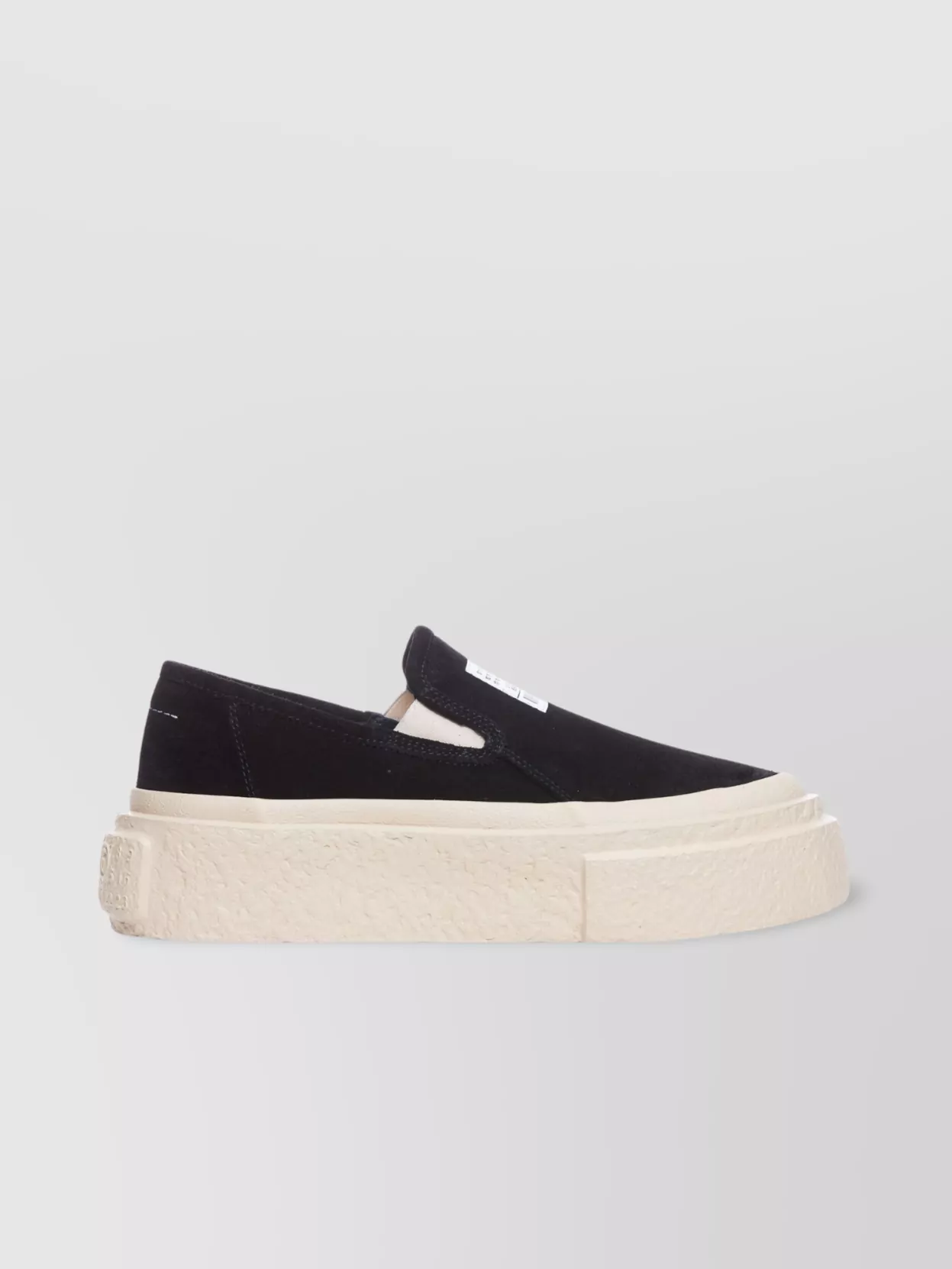 Shop Mm6 Maison Margiela Low Top Suede Fabric Sneakers