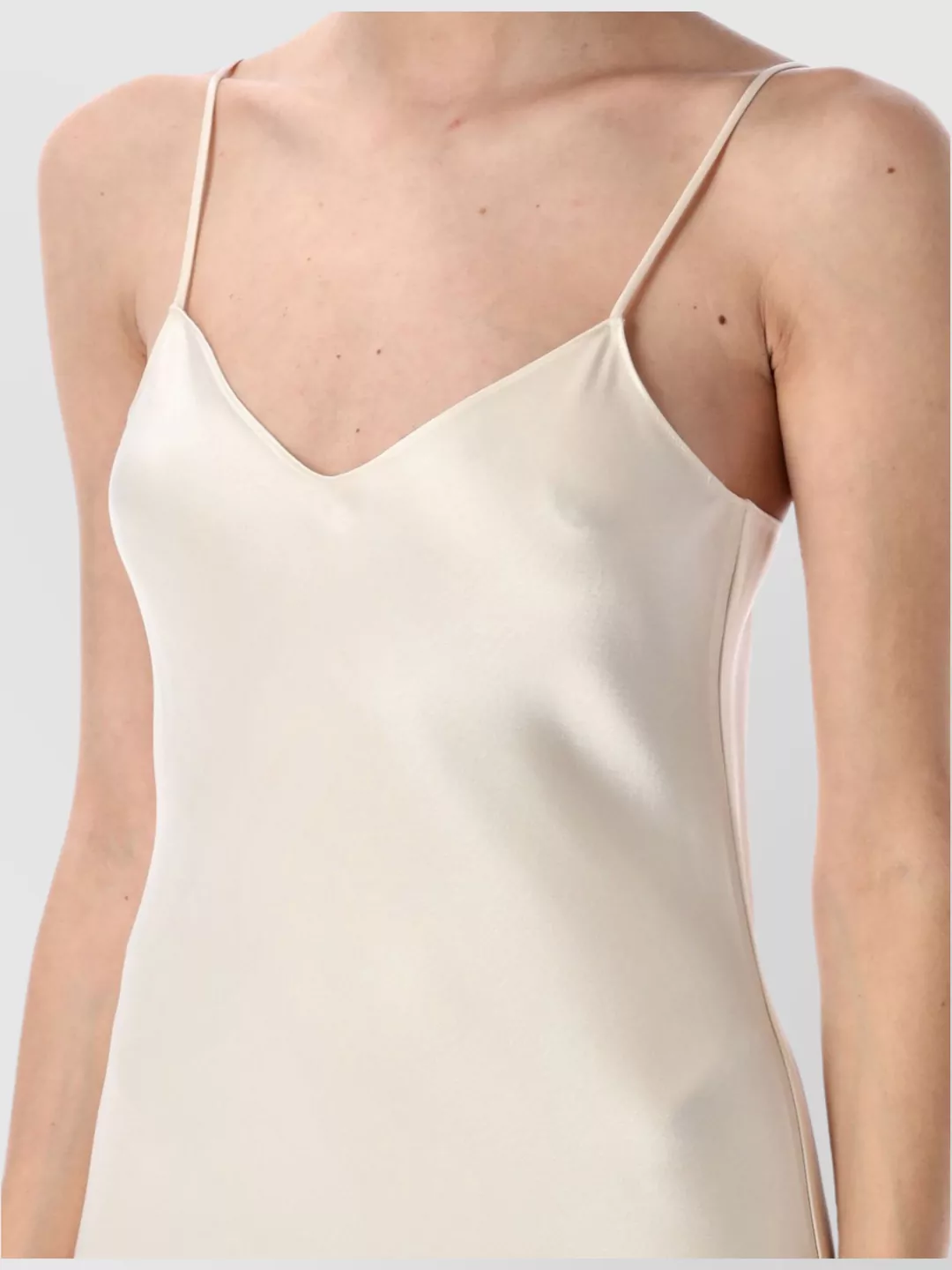 Shop Polo Ralph Lauren Slip Satin Midi Dress