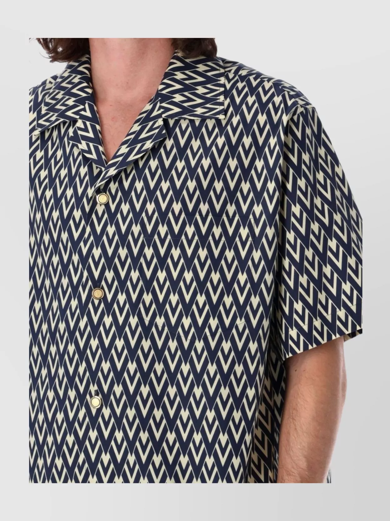 Valentino Geometric Pattern Short Sleeves Shirt