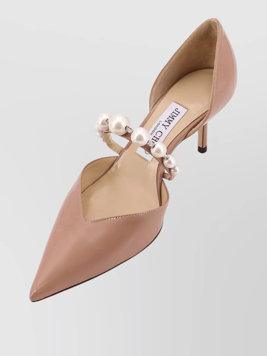 Jimmy Choo Leather Embellished Pumps
