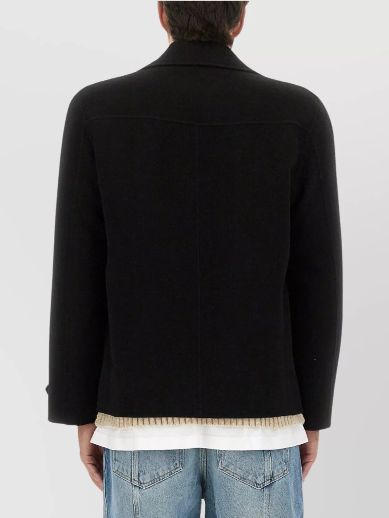 Moschino Tailored Double-Breasted Jacket With Notched Lapels