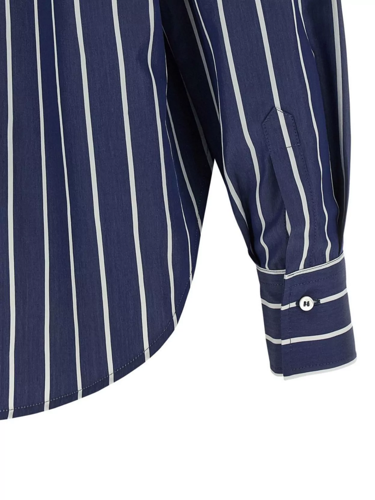 Brunello Cucinelli Striped Shirt Button-Down Collar