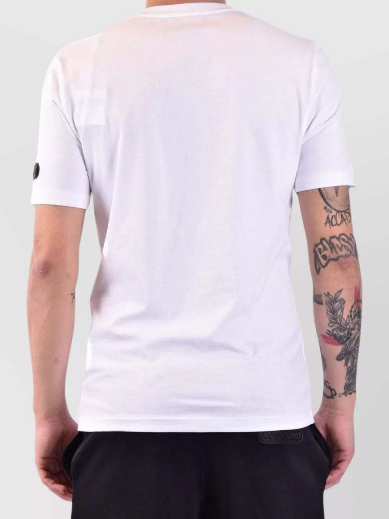 Moschino Crew Neck T-shirts Short Sleeves In White